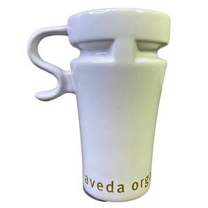 Aveda Organically Grown 6" Tall Coffee Mug White Ceramic